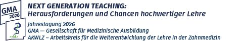 Jahrestagung 2026 GMA — Gesellschaft für Medizinische Ausbildung Logo